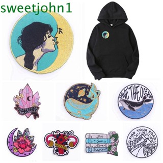 Sweetjohn แผ่นแพทช์สติกเกอร์ รูปสัตว์ DIY สําหรับติดตกแต่งเสื้อผ้า