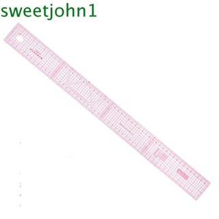 Sweetjohn ไม้บรรทัดเมตริก แบบสองด้าน สําหรับเย็บผ้า DIY|ไม้บรรทัด สําหรับตัดผ้า เครื่องมือเย็บผ้า