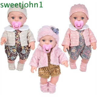 Sweetjohn ตุ๊กตาเด็กทารกเสมือนจริง ขนาด 30 ซม. ของขวัญวันเกิด สําหรับเด็ก