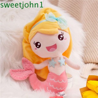 Sweetjohn ตุ๊กตานางเงือก แบบนิ่ม ของขวัญวันเกิด สําหรับตกแต่งบ้าน โซฟา