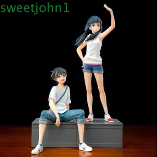 Sweetjohn ฟิกเกอร์ PVC อนิเมะ Weathering with You Morishima Hodaka ของเล่นคู่รัก สําหรับเด็กผู้ชาย ผู้หญิง