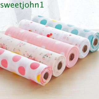 Sweetjohn เสื่อลิ้นชัก PET ป้องกันน้ํามัน สําหรับปูโต๊ะ ​ แผ่นกระดาษรองรองเท้า กันน้ํา สําหรับตกแต่งโต๊ะทํางาน