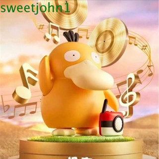 Sweetjohn กล่องดนตรี รูปการ์ตูนเป็ดเต้นรํา ของเล่นสําหรับเด็ก