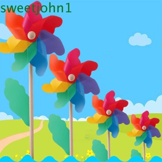 Sweetjohn กังหันลม วิลลิจิก เครื่องประดับสนามหญ้า ไม้ตกแต่งสวน