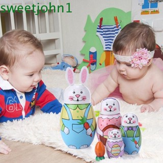 Sweetjohn ตุ๊กตารัสเซีย สําหรับตกแต่งบ้านตุ๊กตา 5 ชิ้น ต่อชุด