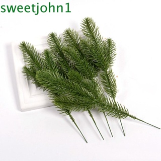 Sweetjohn พวงมาลัยพลาสติก ลายต้นคริสต์มาส DIY สําหรับตกแต่ง