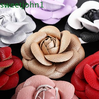 Sweetjohn Camellia Flower Boutonnier เข็มกลัดผ้า เครื่องประดับ สําหรับผู้หญิง