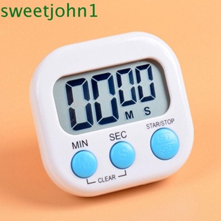 Sweetjohn นาฬิกาจับเวลาทําอาหาร LCD สําหรับร้านอาหาร บ้าน