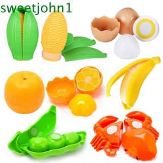 Sweetjohn ของเล่นตัดอาหาร ผัก ผลไม้ เพื่อการเรียนรู้ สําหรับเด็ก