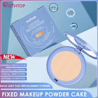 Ouhoe Face Powder แป้งควบคุมความมันกันน้ำ Matte Powder Setting แป้งแต่งหน้าแสงธรรมชาติ Breathable Powder ยาวนาน [TOP]