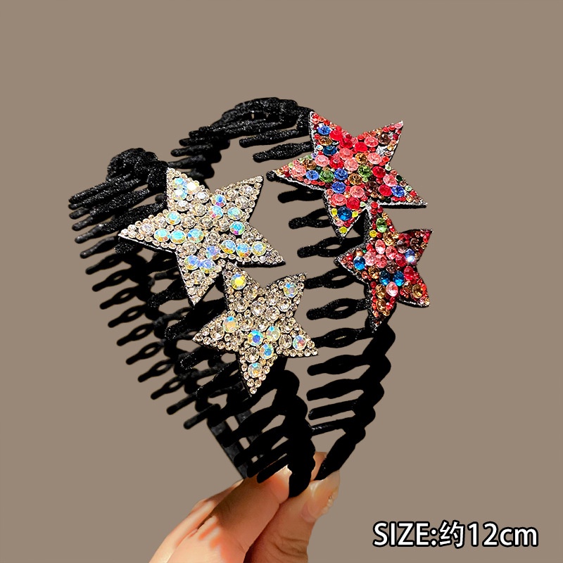 2023ดาวแถบคาดศีรษะหญิงล้างหน้ากดผมคาดศีรษะฤดูร้อนผมหักคาดศีรษะเรียบร้อย-ขึ้น อุปกรณ์ผม