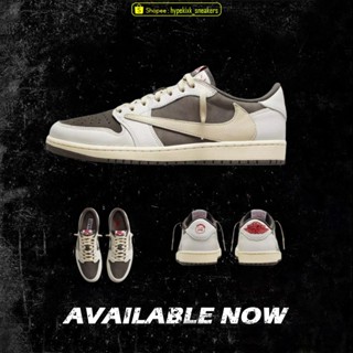 Nike Air Jordan 1 Low OG x Travis Scott Reverse Mocha DM7866 162 ( ของแท้ 100% ) รองเท้าผ้าใบลําลอง สําหรับผู้ชาย ผู้หญิง HH99