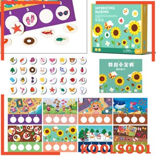 [Koolsoo1] หนังสือสติกเกอร์ Montessori ใช้ซ้ําได้ ของเล่นเสริมการเรียนรู้เด็ก