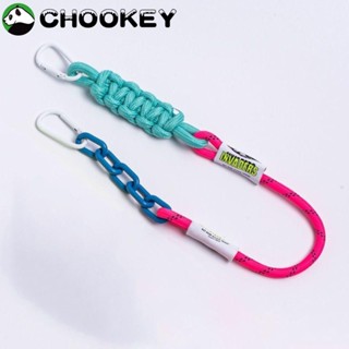 Chookey สายคล้องกระเป๋า ไนล่อน โลหะ มีซิป คุณภาพสูง DIY อุปกรณ์เสริม สําหรับกุญแจ