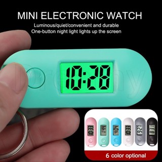 นาฬิกาพวงกุญแจแบ็คไลท์ สีเขียว สําหรับสอบ กีฬา ทํางาน / นาฬิ…