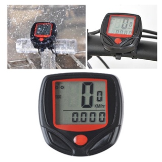  FS Moto จักรยาน Speedometer รหัสภาษาอังกฤษแบบมีสายกันน้ำเป็นมิตรกับสิ่งแวดล้อมหน้าจอใสขี่จักรยานคอมพิวเตอร์สำหรับจักรยาน