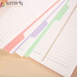 Buttterfly แฟ้มพลาสติก หลากสี สําหรับสมุดโน้ต โฟลเดอร์