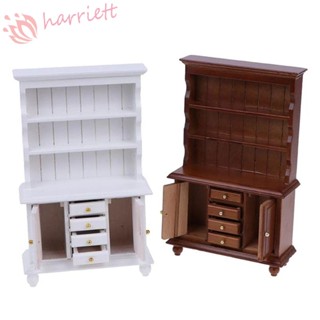 Harriett โมเดลตู้หนังสือจําลอง งานฝีมือ DIY ของเล่น สําหรับตกแต่งบ้านตุ๊กตา