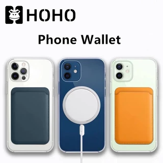 KB กระเป๋าสตางค์หนัง ใส่บัตรได้ เป็นแม่เหล็ก ใช้สำหรับ iPhone Magnetic Card Holder Wallet กระเป๋าติดโทรศัพท์ใส่บัตร