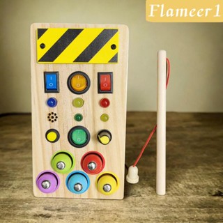 [flameer1] บอร์ดสวิตช์ไม้ควบคุม ของเล่นสําหรับเด็กผู้ชาย และผู้หญิง