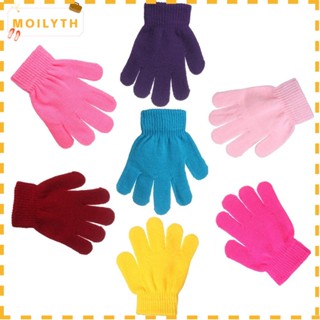 Moilyth ถุงมือ สีแคนดี้ อบอุ่น สําหรับเด็ก