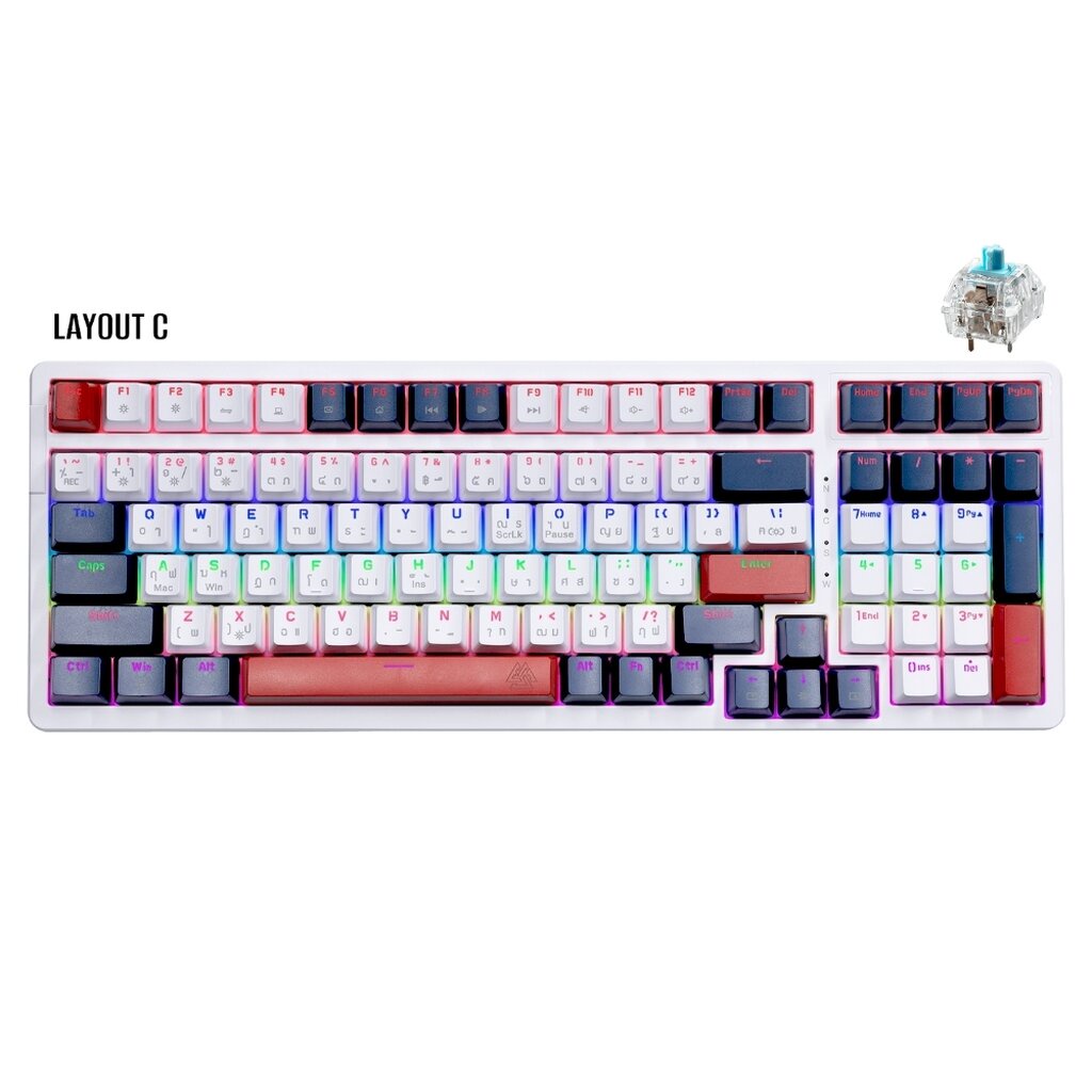 KEYBOARD EGA CMK1 CIY LAYOUT C BLUE SWITCH