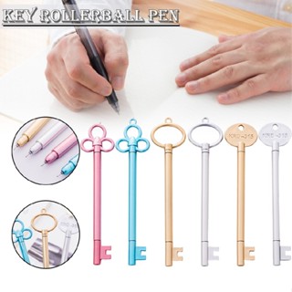 New 30pcs 5 Colors Vintage Key Shape Pen Ballpoint Pen 0.38mm