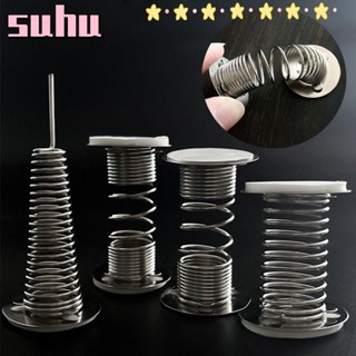 Suhuhd ฐานสปริงเขย่าหัวตุ๊กตา 2.5 ซม. DIY อุปกรณ์เสริม สําหรับบ้านตุ๊กตา 10 ชิ้น