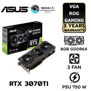 COINSคืน15%⚡FB9JMZV6⚡ ASUS VGA (การ์ดแสดงผล) TUF RTX 3070TI O8G GAMING WARRANTY 3 YEAR