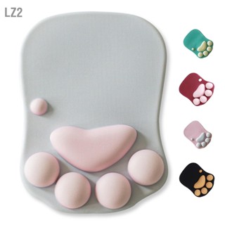 LZ2 Cat Paw Mouse Pad อเนกประสงค์การ์ตูนลื่นความต้านทาน Ergonomic Mousepad พร้อมสายรัดข้อมือสำหรับ Home Office Work