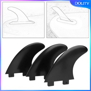 [dolity] ครีบกระดานโต้คลื่น สําหรับ Longboard Stand up Paddleboard Water Sports 3 ชิ้น