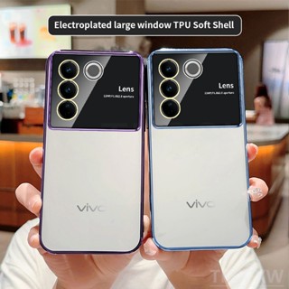 แท้ เคสป้องกันโทรศัพท์มือถือใส แบบนิ่ม กันกระแทก ขนาดใหญ่ สําหรับ Vivo Y27 Y35 V27 V25 V23 Pro V27E V23E V21 V20 SE