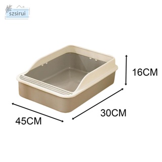 [szsirui] กล่องทราย เปิดด้านบน ทนทาน สําหรับสัตว์เลี้ยง แมว ขนาดเล็ก