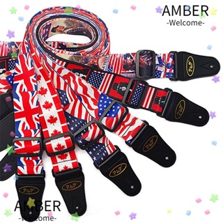 Amber สายคล้องคอกีตาร์ ของขวัญ สําหรับแฟนเพลง เด็ก และผู้ใหญ่ อุปกรณ์เสริมเครื่องดนตรี ปรับได้