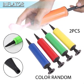 2pcs Portable Balloon Pump Inflator Handheld Latex Aluminum Foil Balloon Pump