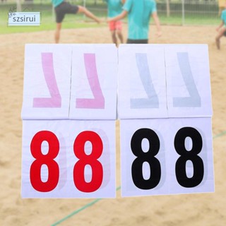 [szsirui] บอร์ดคะแนน 16.4x16.4 นิ้ว 2 หลัก พับได้ สําหรับบาสเก็ตบอล เทนนิส กีฬา เบสบอล ปิงปอง