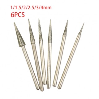 ⚡NEW 8⚡Grinding Head 6 X Diamond Coated Grinding Needle Burrs Carving Tool Diamond New