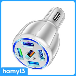 [Homyl3] อุปกรณ์ชาร์จโทรศัพท์มือถือ USB 0 5 พอร์ต สําหรับรถยนต์