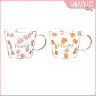 [Shiwaki3] แก้วกาแฟ พร้อมหูจับ สร้างสรรค์ สําหรับโยเกิร์ต เครื่องดื่ม เดินทาง