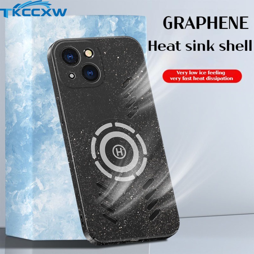 เคสโทรศัพท์มือถือ แบบแม่เหล็ก กระจายความร้อน กันกระแทก สําหรับ iPhone 11 Pro MAX XS MAX XR X 7 8 6 6S Plus