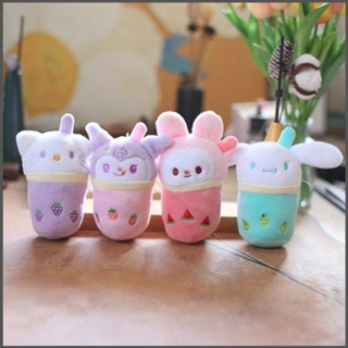 ตุ๊กตาฟิกเกอร์ Nana Sanrio Milk Tea Cup Kuromi Melody Kitty Cinnamoroll ของเล่นสําหรับเด็ก