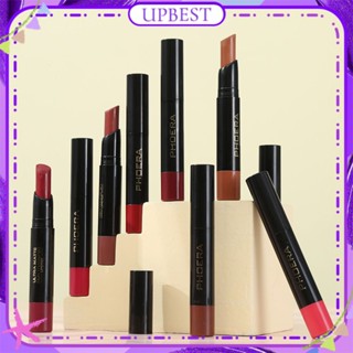 ♕ Phoera Matte Lipstick Velvet Dual-use สำหรับริมฝีปากและแก้ม Smooth Natural Lip Gloss High Color Rendering Long Lasting Lip Makeup 8 สี UPBEST