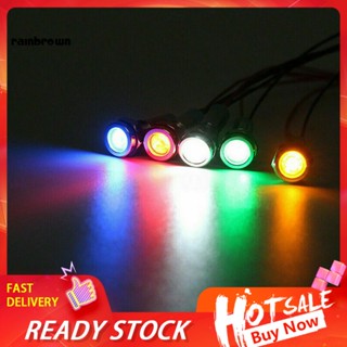 &lt;rainbrown&gt; แผงไฟเตือน LED 6 มม. กันน้ํา ทนทาน สําหรับรถยนต์ 5 ชิ้น