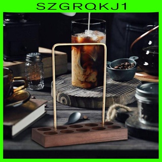 [szgrqkj1] ขาตั้งไม้วอลนัท อเนกประสงค์ สําหรับเก็บเมล็ดกาแฟ ของขวัญวันเกิด