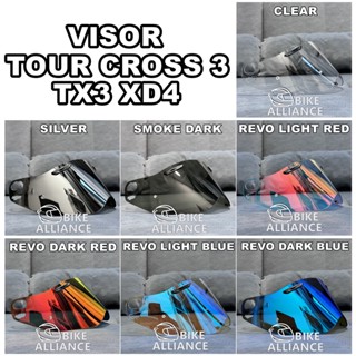 หมวกกันน็อค VISOR REVO RED REVO RED RESISTAN สีรุ้ง สําหรับ TOUR CROSS 3 TX3 XD4