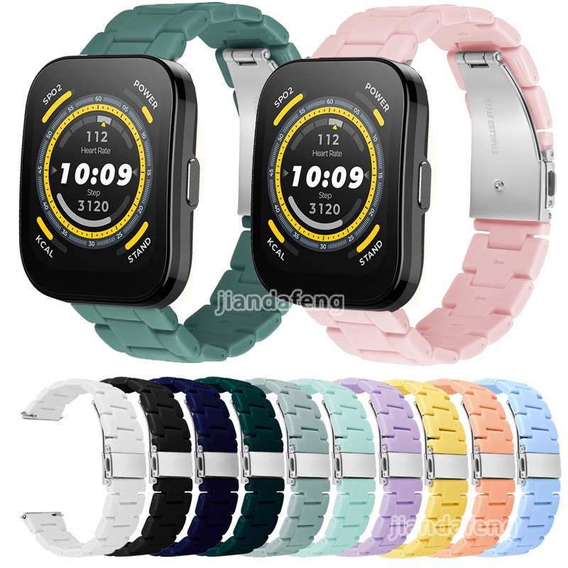 สายรัดโปร่งใสพลาสติกสีอะคริลิคสําหรับ Huami Amazfit Bip 6 5