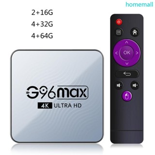 Ho กล่องรับสัญญาณทีวี 5G 2 4G WiFi Bands G96max RK3318 ชิป 1 ชุด