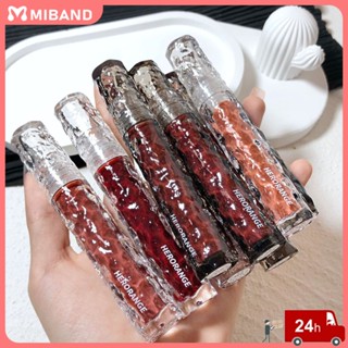 พร้อมส่ง Herorange Glacier Rock Mirror Lip Glaze Long Lasting Moisturizing Lipstick Gloss Lip Makeup Pk Armani