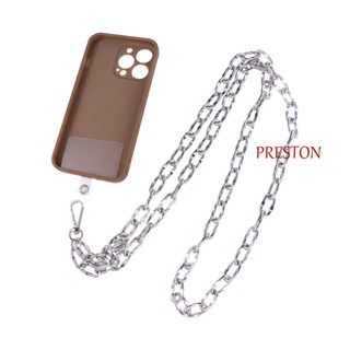 Preston สายโซ่โลหะคล้องคอ สําหรับห้อยโทรศัพท์มือถือ เครื่องประดับ