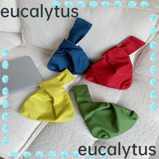 Eucalytus1 กระเป๋าถือ กระเป๋าช้อปปิ้ง ประดับโบว์ หลากสี ใช้ซ้ําได้ สําหรับผู้หญิง